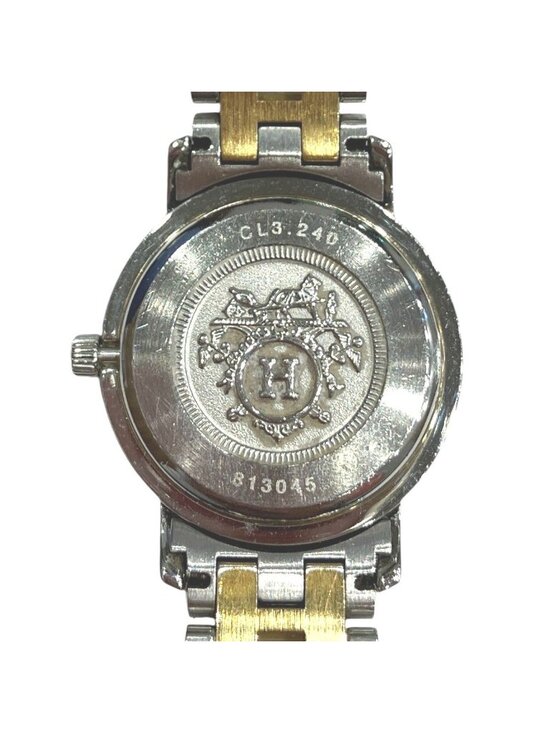 Hermes Clipper Watch SS Quartz White Dial main image 5